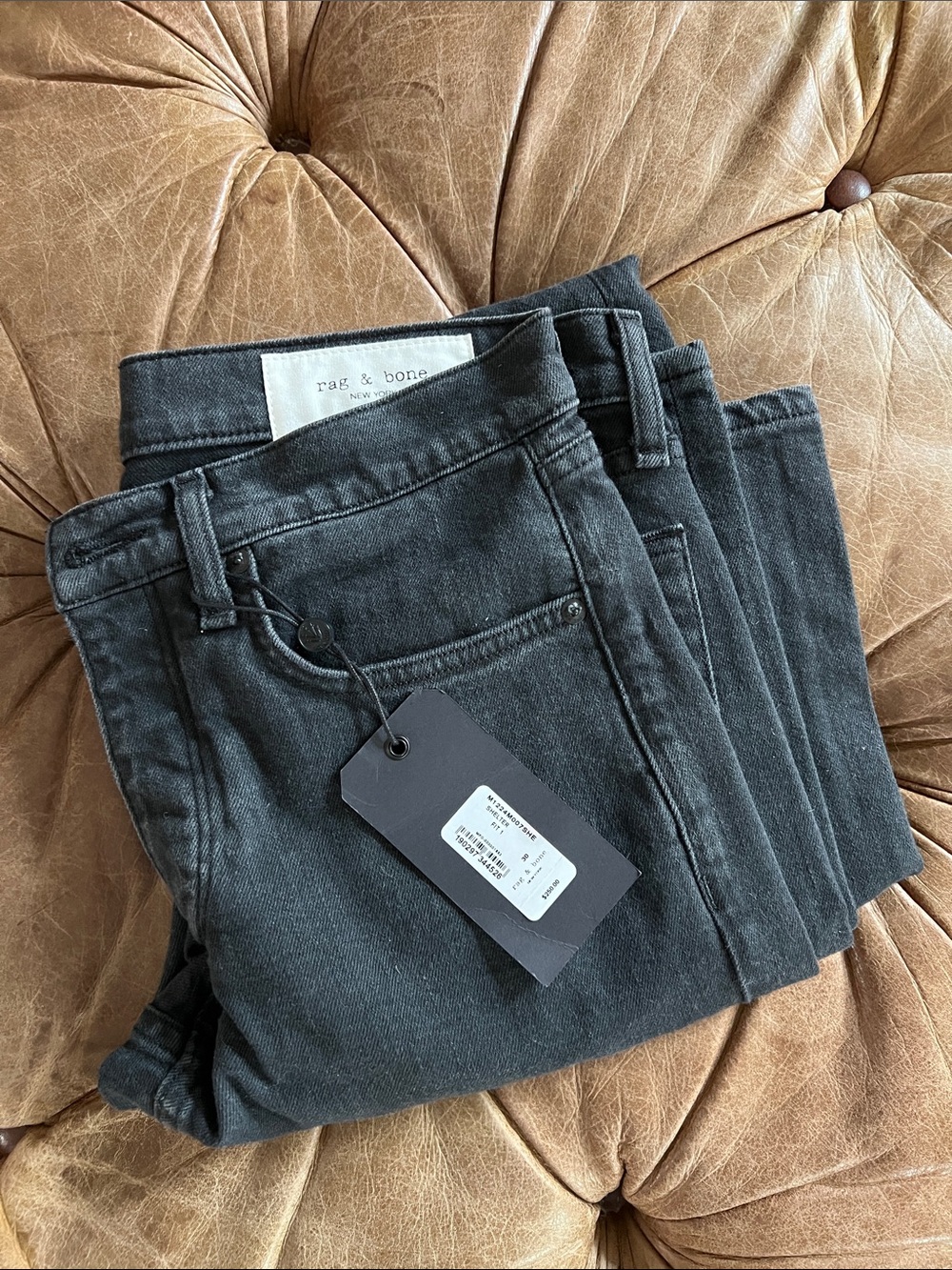 rag & bone Extra Slim Black Jeans
